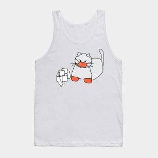 Corona Cat Orange Tank Top